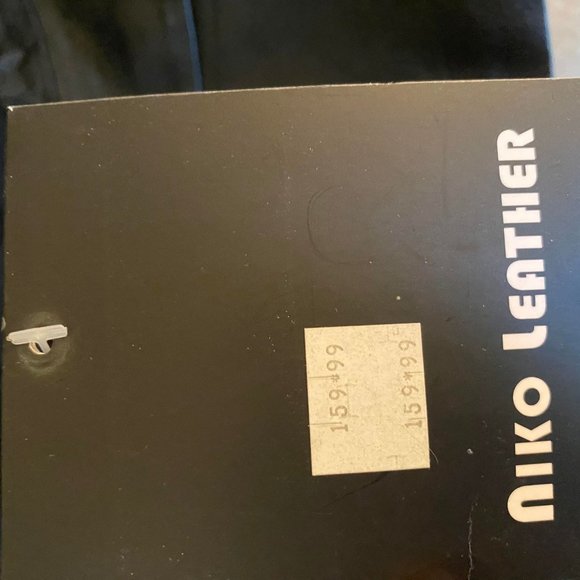 NWT Niko Men's Black Leather Blazer Size Large - Picture 8 of 8